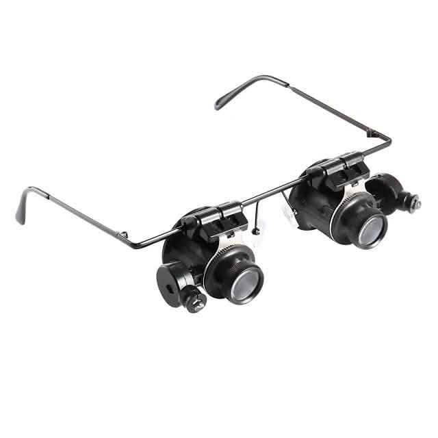Glasses Type 20X Magnifier With White Led Light