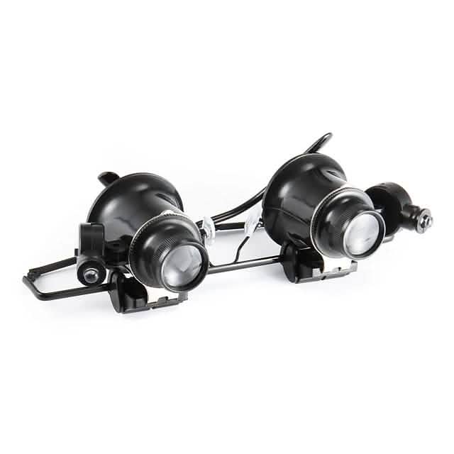 Glasses Type 20X Magnifier With White Led Light