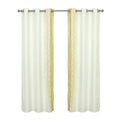 Global Embroidered Window Panel Pair