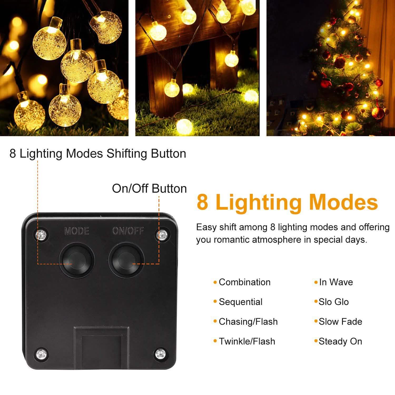Globe String Solar Lights 30 Ball