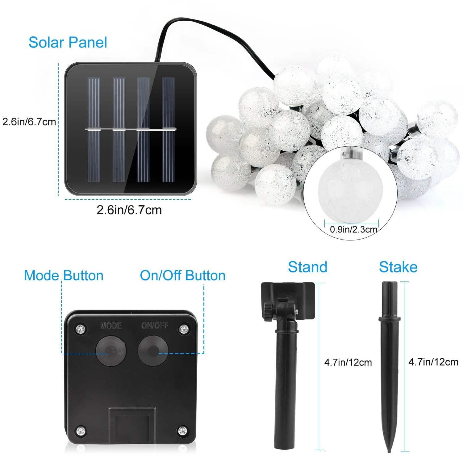 Globe String Solar Lights 30 Ball