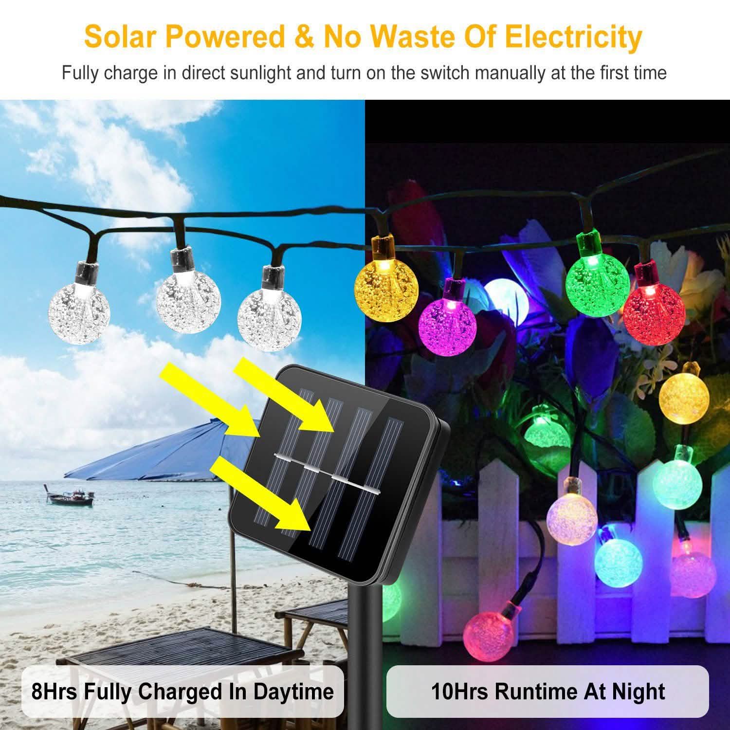 Globe String Solar Lights 30 Ball