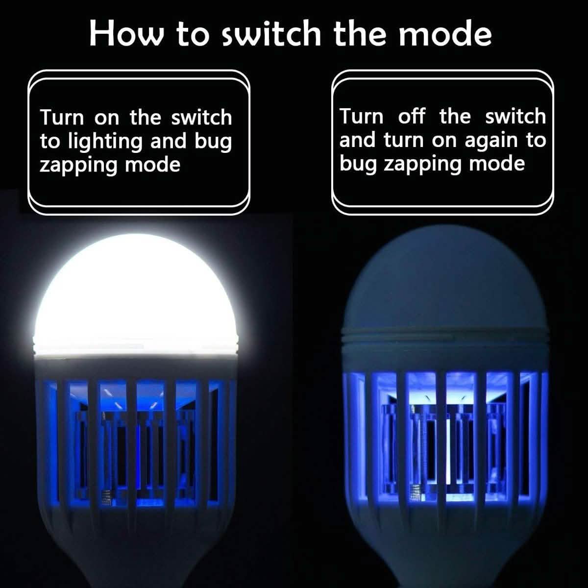 GLOUE 2-in-1 Bug Zapper and Mosquito Killer Lamp