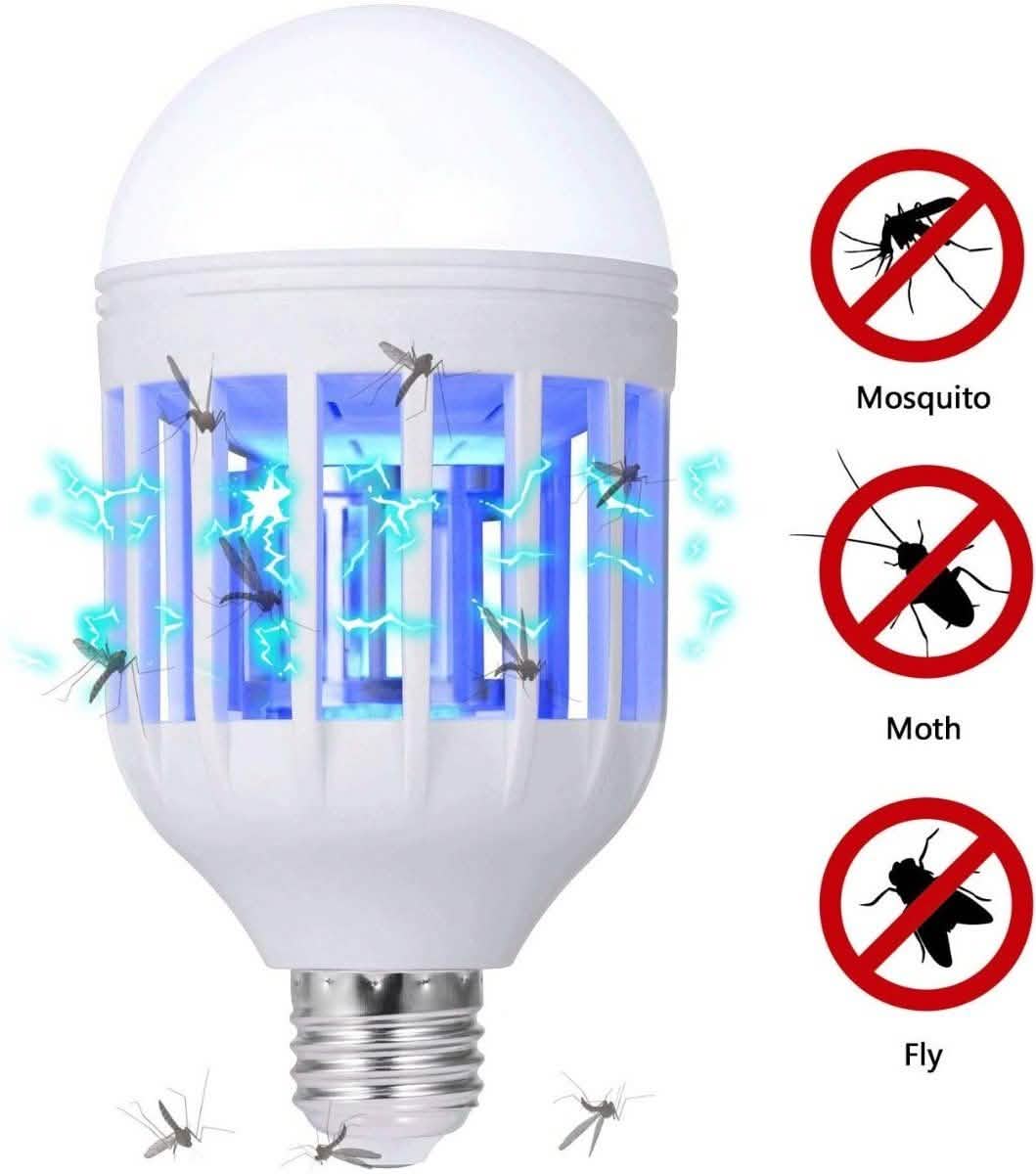 GLOUE 2-in-1 Bug Zapper and Mosquito Killer Lamp