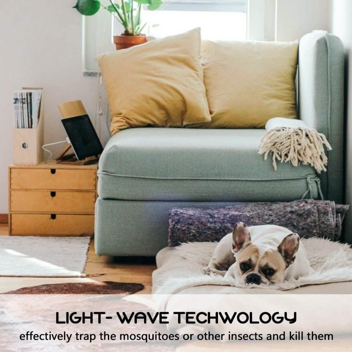 GLOUE 2-in-1 Bug Zapper and Mosquito Killer Lamp