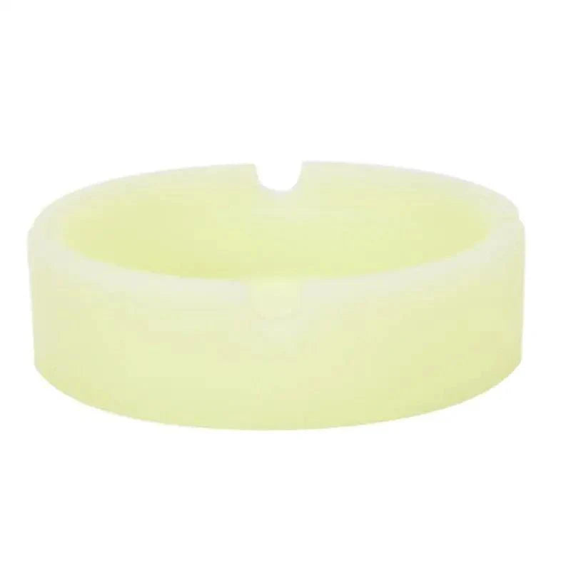 Glow In The Dark Ashtray For Smoking Cigarette Silicone Luminous Unique Design Rubber Soft Fluorescent Ashtrays