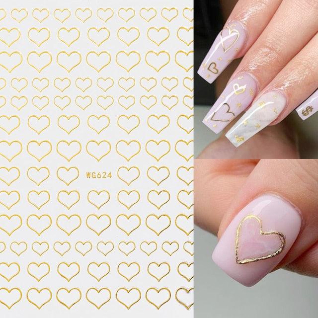 Gold Christmas Snowflake 3D Nail Stickers Sparkly Iridescent Silver Xmas Tree Elk Deer Transfer Sliders Winter Nails Accessories Design Decor Tip Transfer Nail Decals Sticker For Pretty Girl Self-Adhesive Nail Decals Designer Nail Stickers