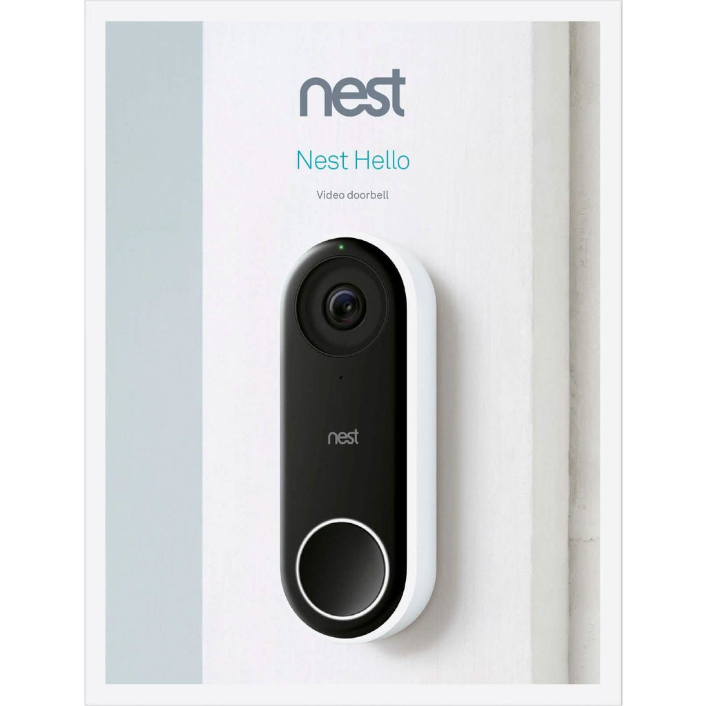 Google - Nest Hello Smart Wi-Fi Video Doorbell