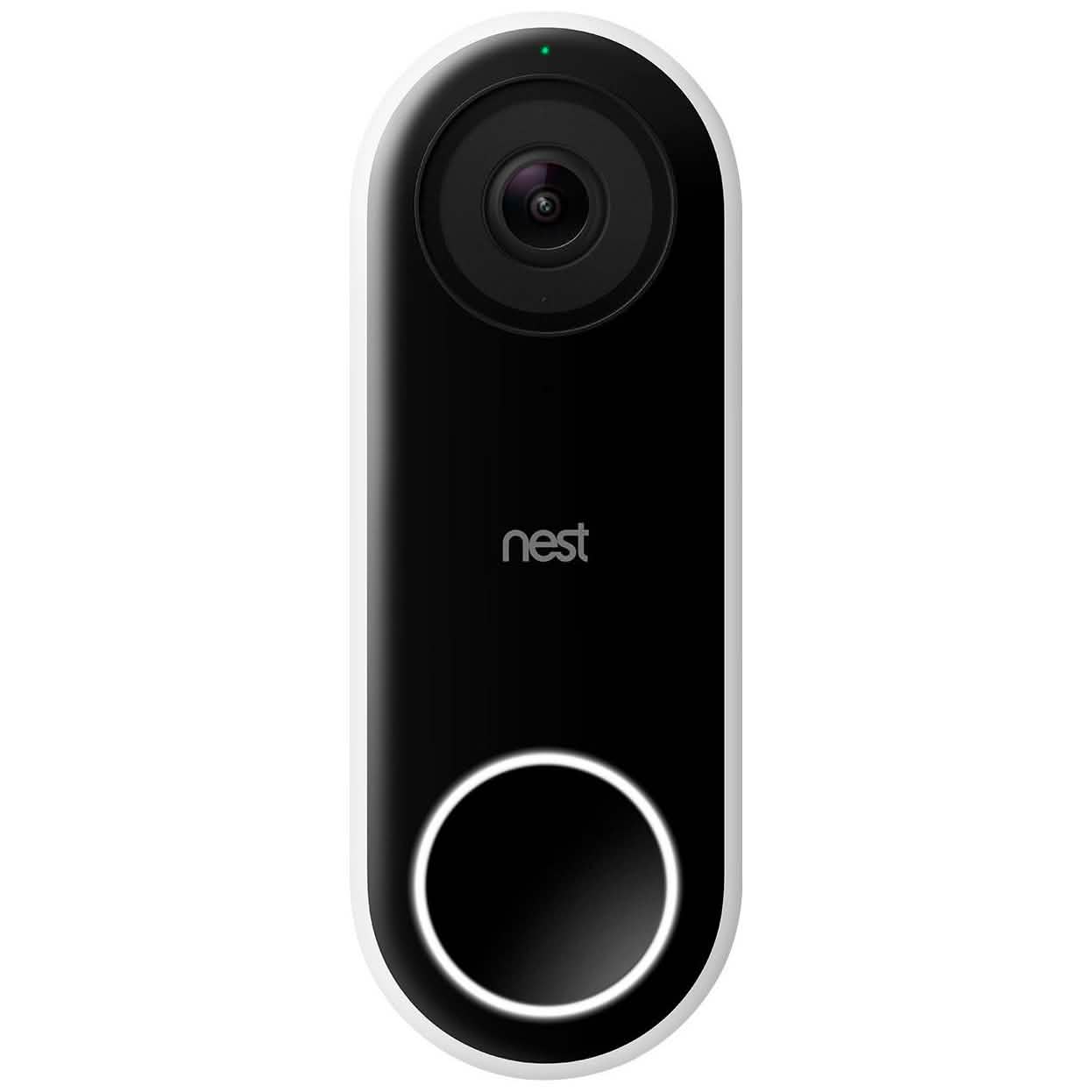 Google - Nest Hello Smart Wi-Fi Video Doorbell