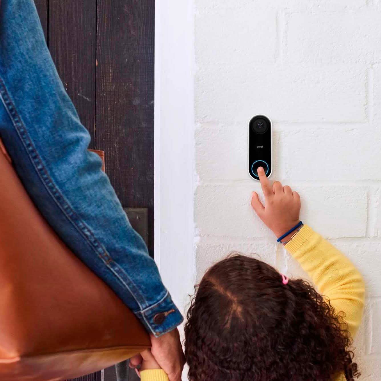 Google - Nest Hello Smart Wi-Fi Video Doorbell