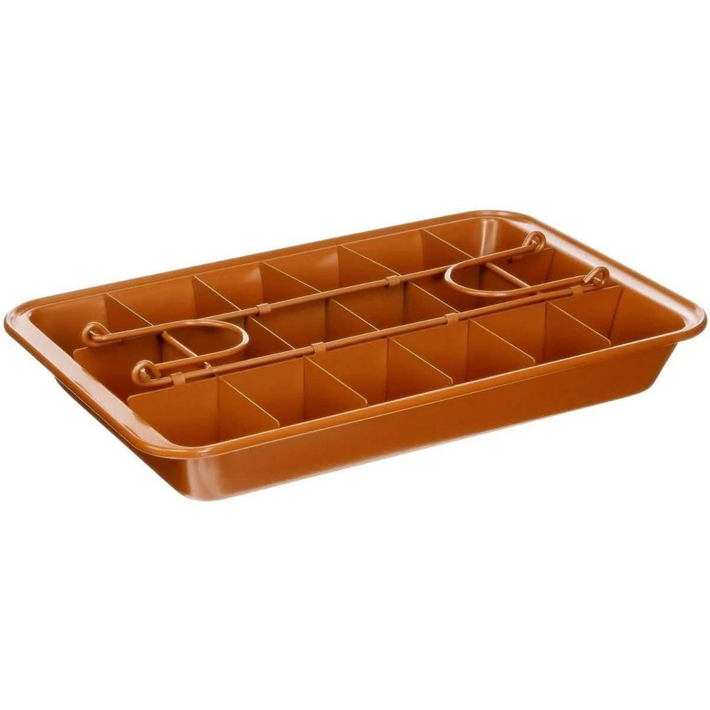 Gotham Steel Nonstick Baking Pan with Built-In Slicer