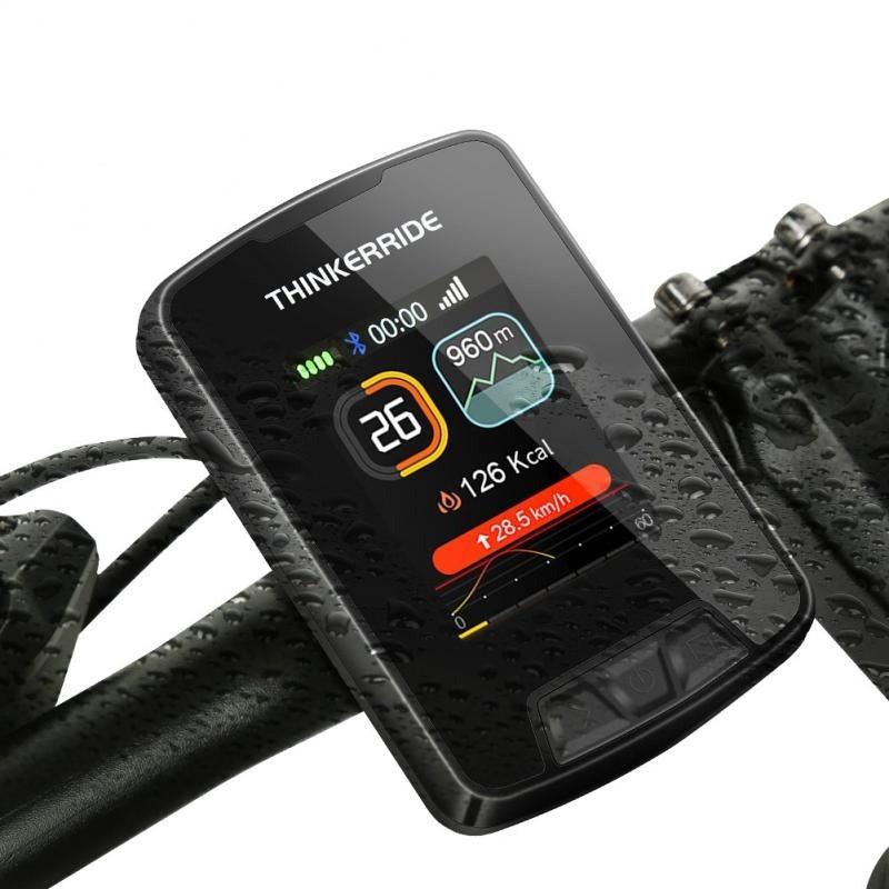 GPS Wireless Bike Computer Waterproof Bicycle Odometer Large Color LCD Screen Maps Navigation Cycling Speedometer Wired Bicycle Speedometer Waterproof Cycle Computer With Backlight LCD Display Automatic Sleep
