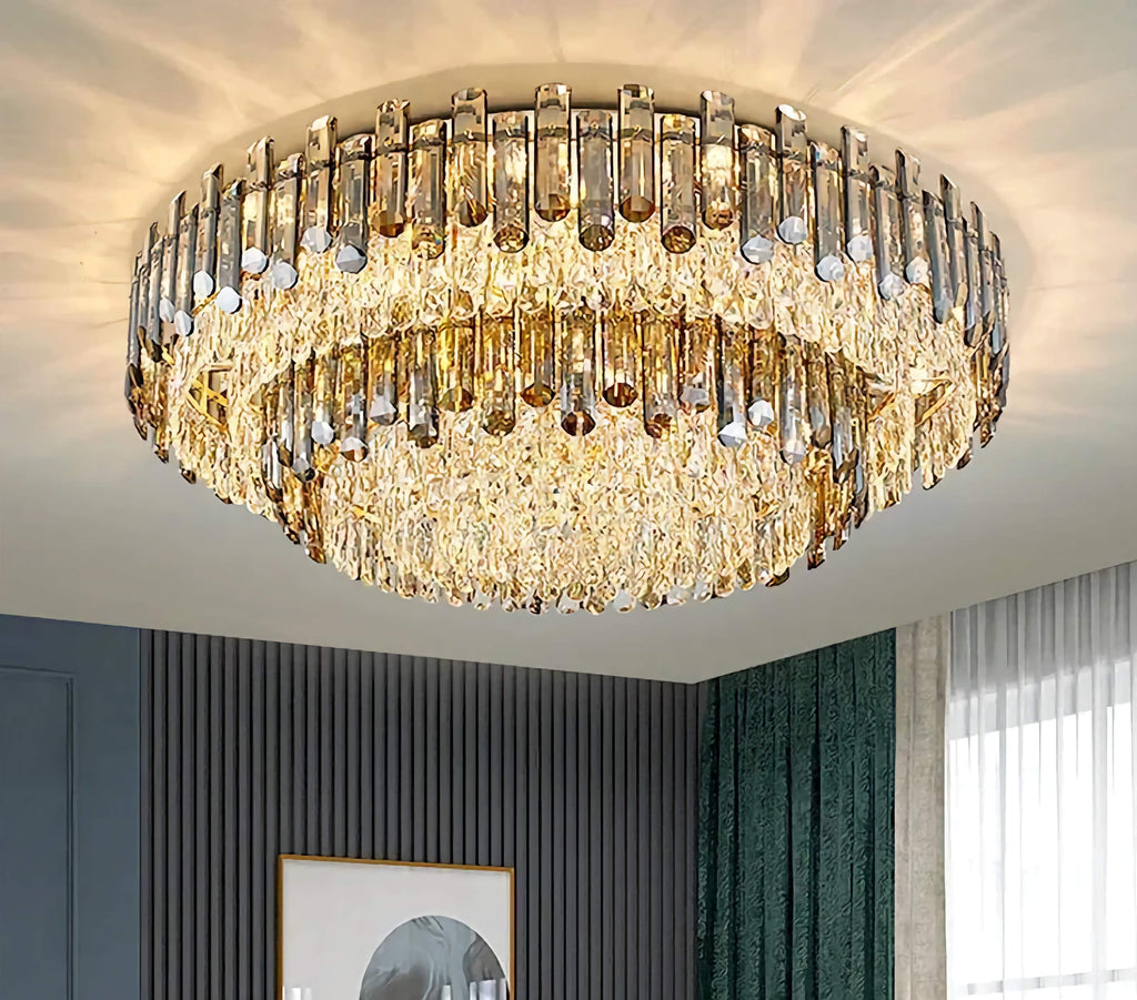 Luxury Crystal Ceiling Chandeliers for Home Hotel Restaurant Villa LED Light
