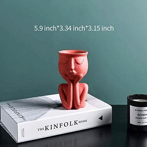 Greneric Character Portrait Flower Pot Resin Succulents Plant Pot