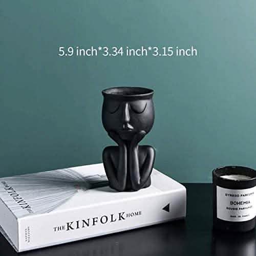 Greneric Character Portrait Flower Pot Resin Succulents Plant Pot