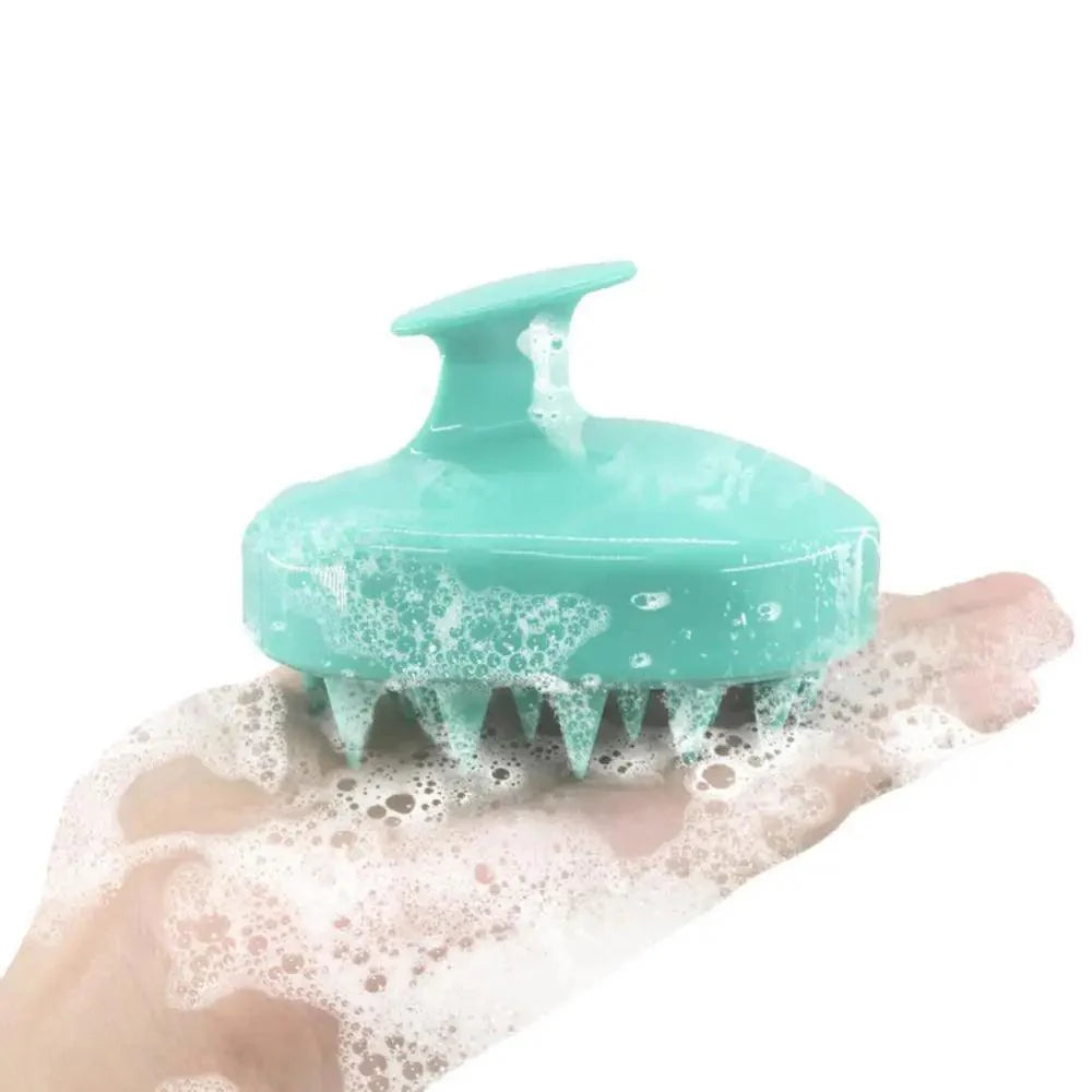 Hair Shampoo Brush - Head Scalp Massager Soft Silicone Brush Scalp Care Brush For Bathroom and Bath
