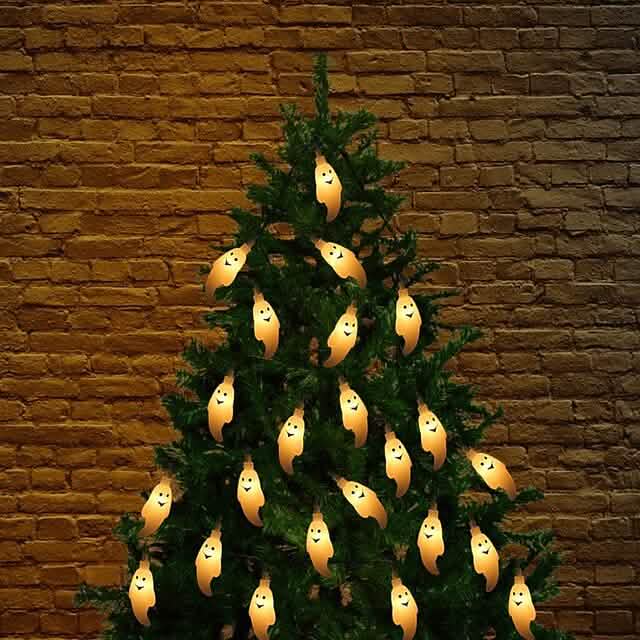 Halloween Cute Ghost LED String Lights Upholstery Lights