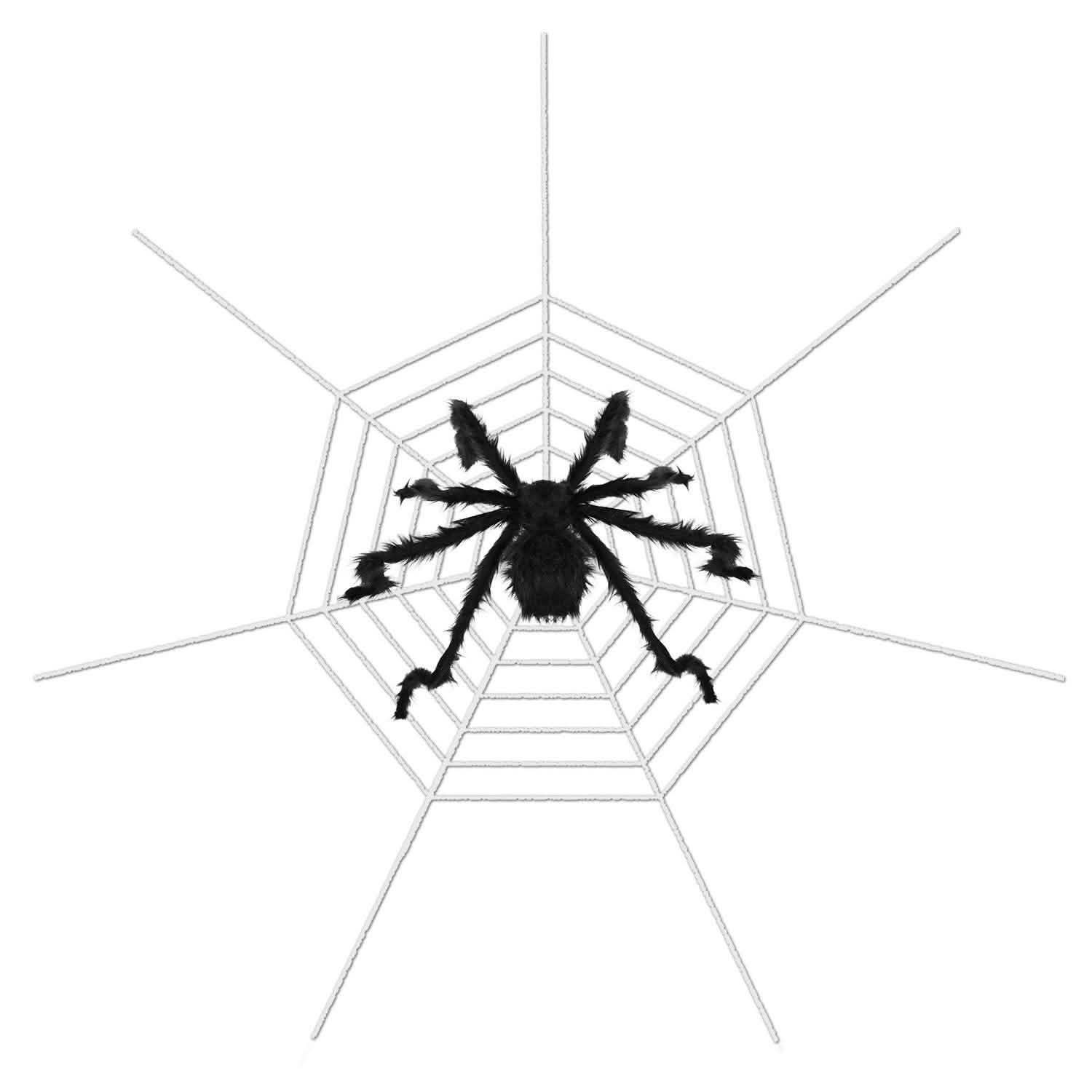 Halloween Decorations Spider 49" with 126" Tarantula Mega Spider Web
