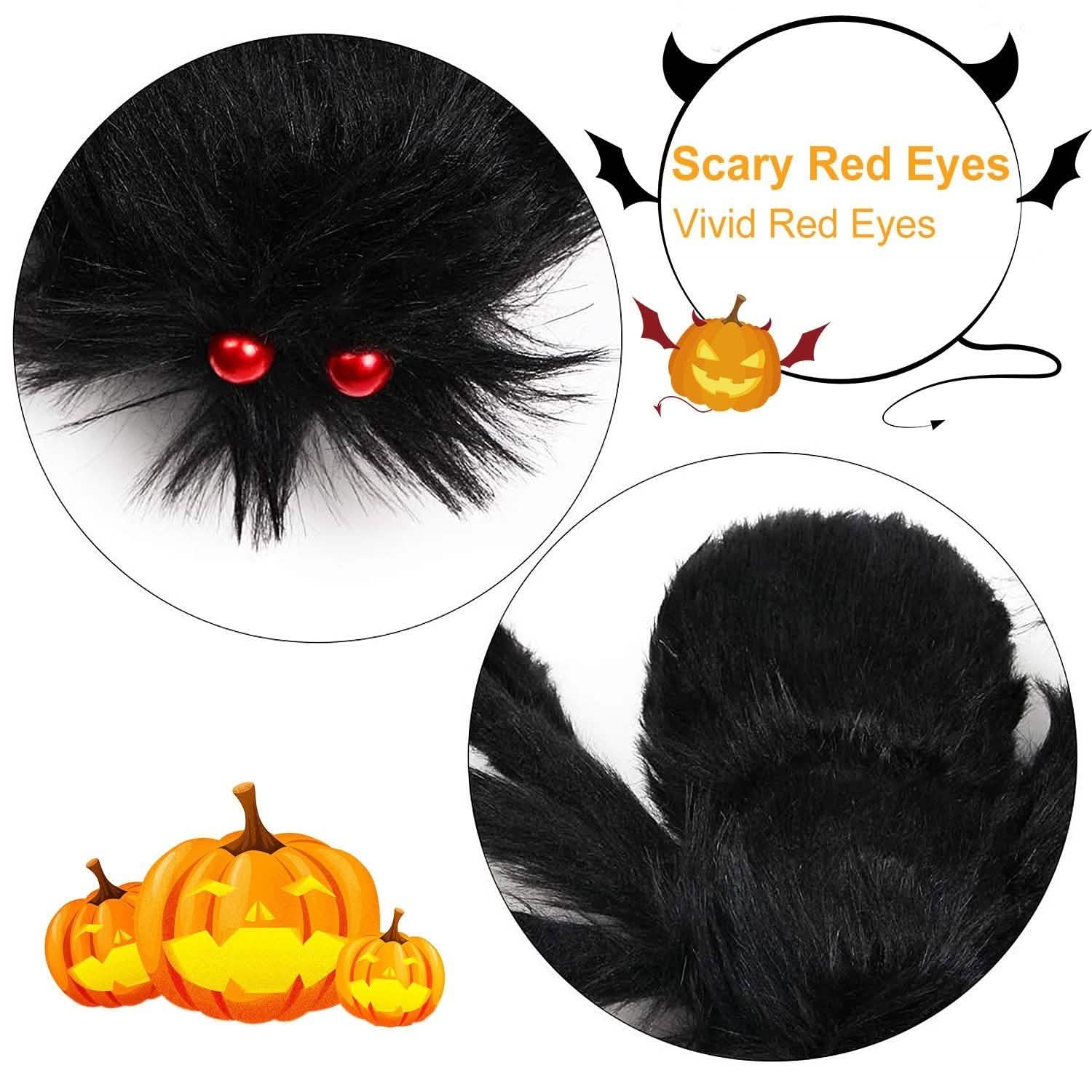 Halloween Decorations Spider 49" with 126" Tarantula Mega Spider Web