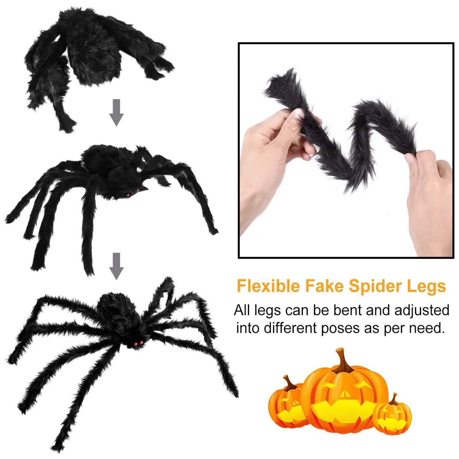 Halloween Decorations Spider Outdoor Stretch Cobweb