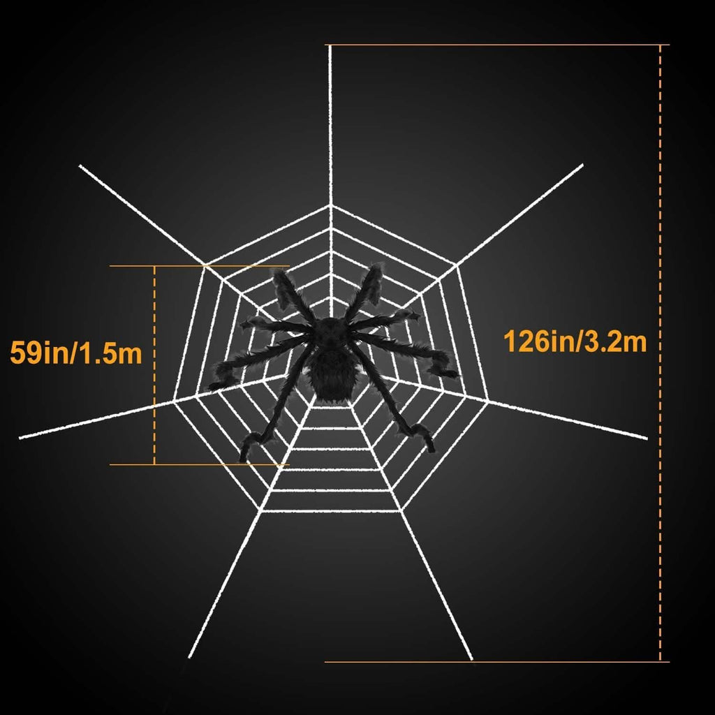 Halloween Decorations Spider Outdoor Stretch Cobweb