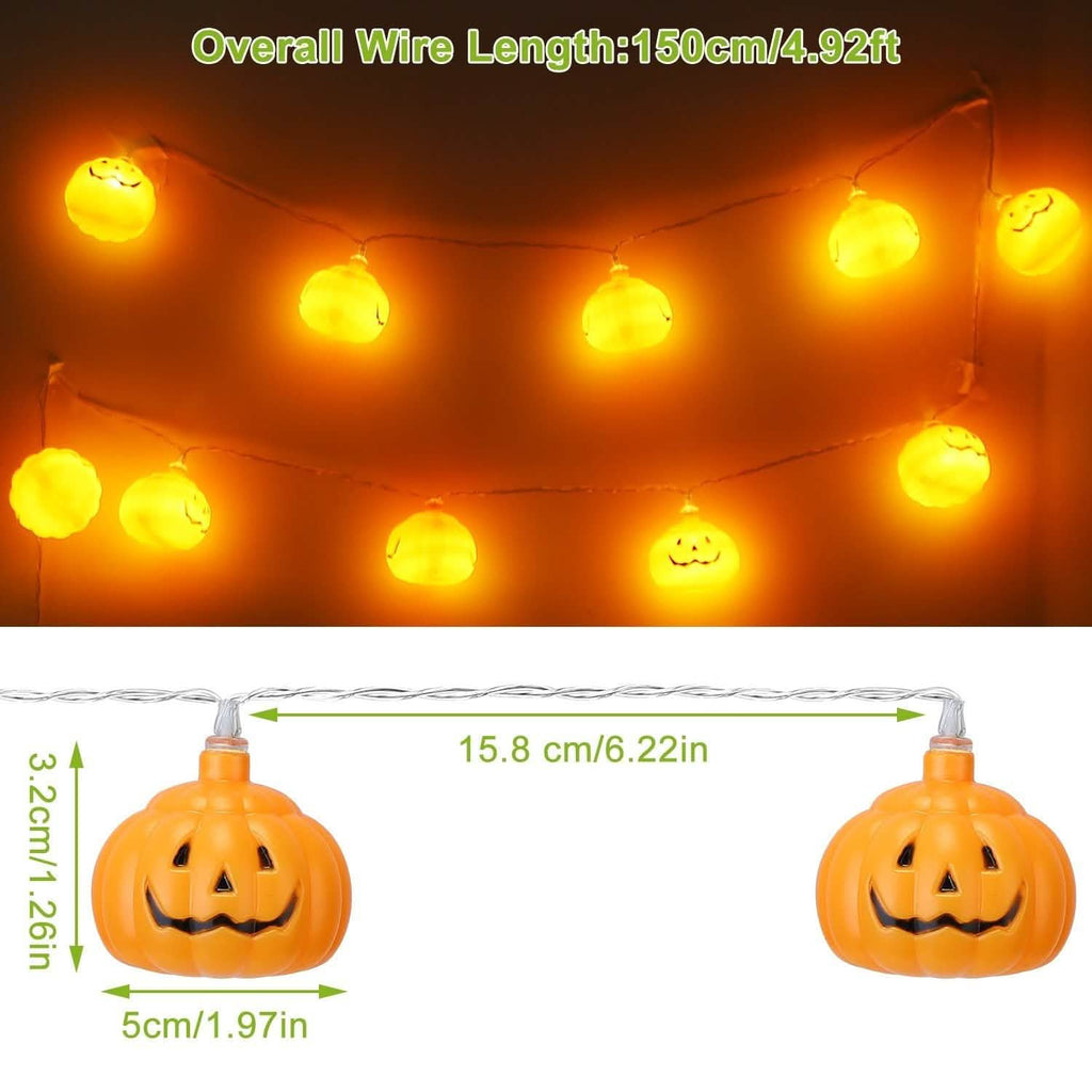 Halloween String Light Pumpkin LED Lamps Battery Powered
