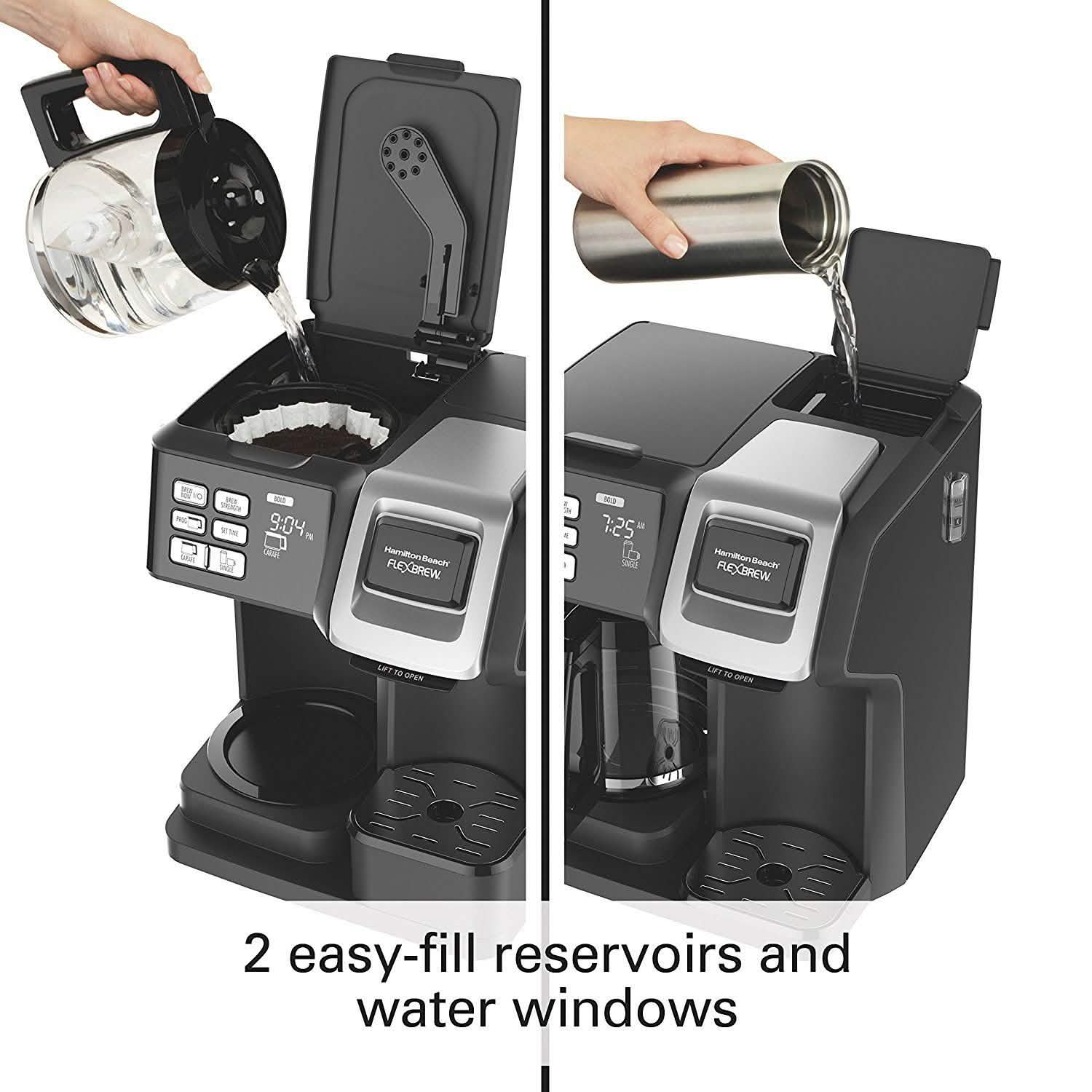 Hamilton Beach 49976 FlexBrew 2-Way Brewer Programmable Coffee Maker