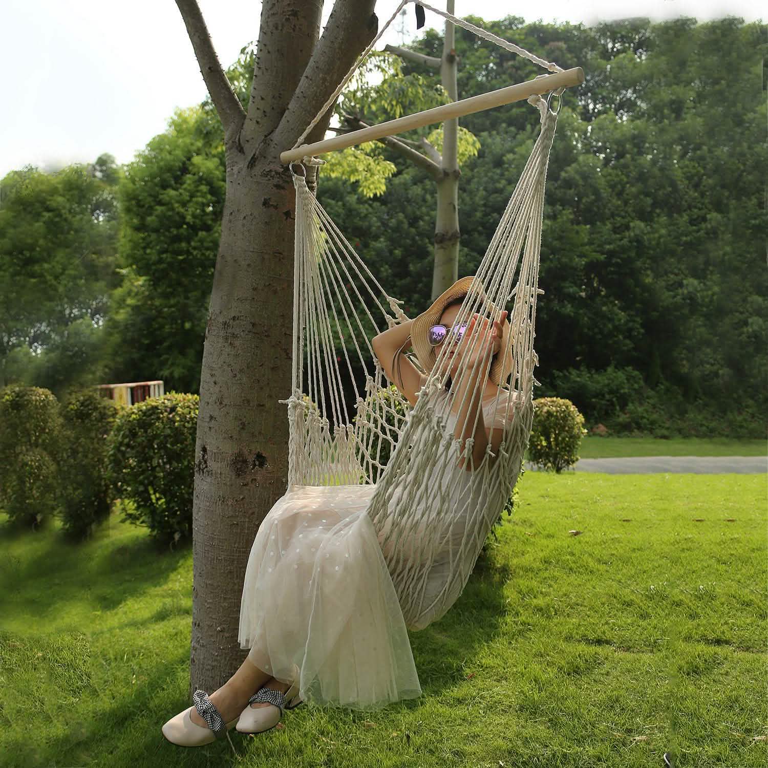 Hammock Chair Hanging Rope Seat