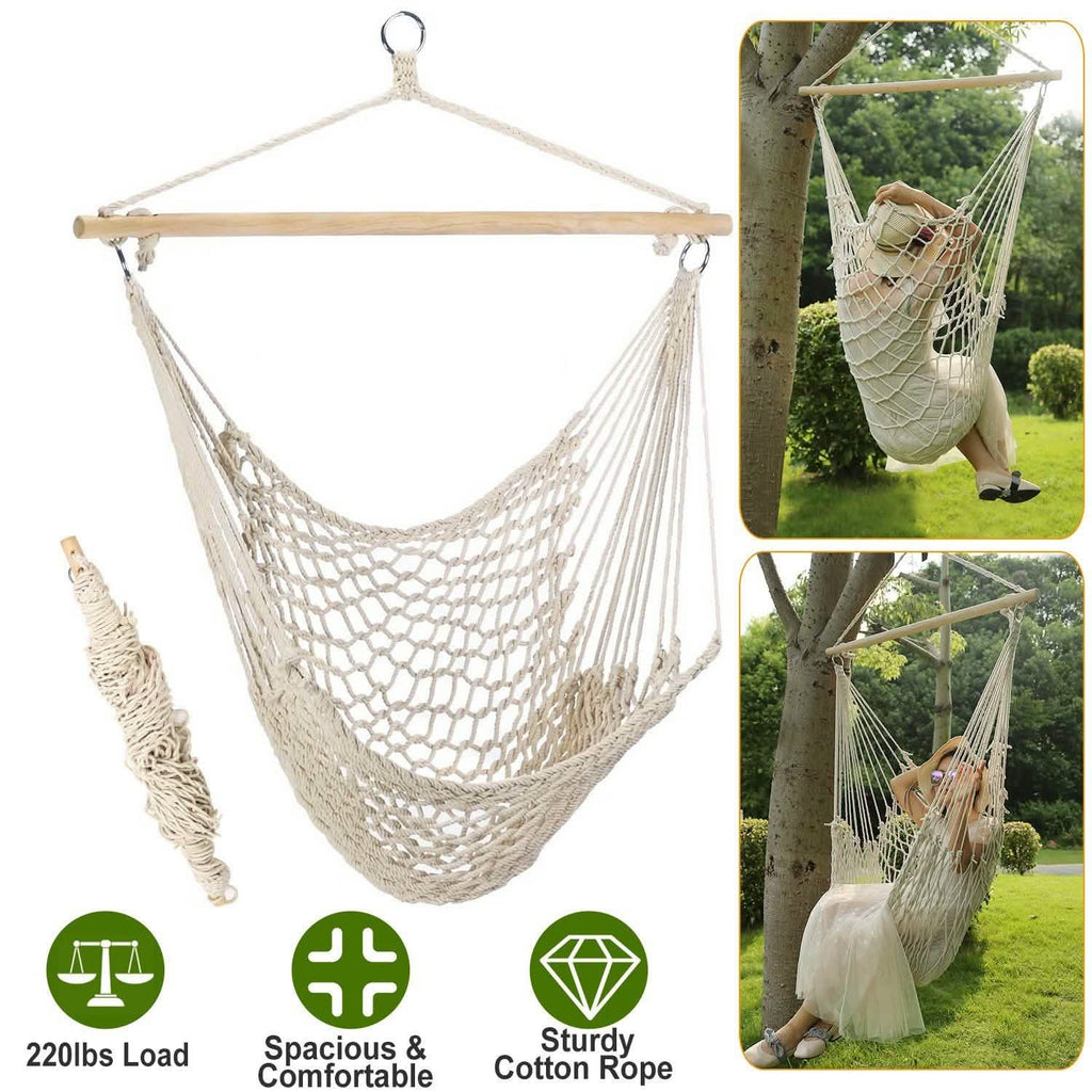 Hammock Chair Hanging Rope Seat