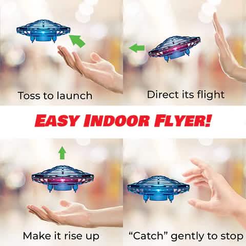 Hand Operated Flying Drone Scoot Hands Free