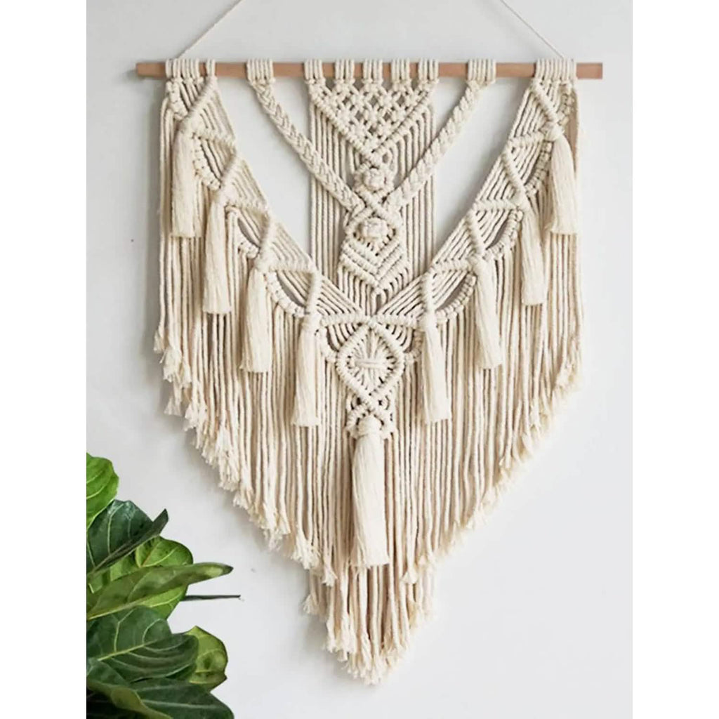 Hand Woven Lace Wall Hanging Bohemian Boho Art Decor
