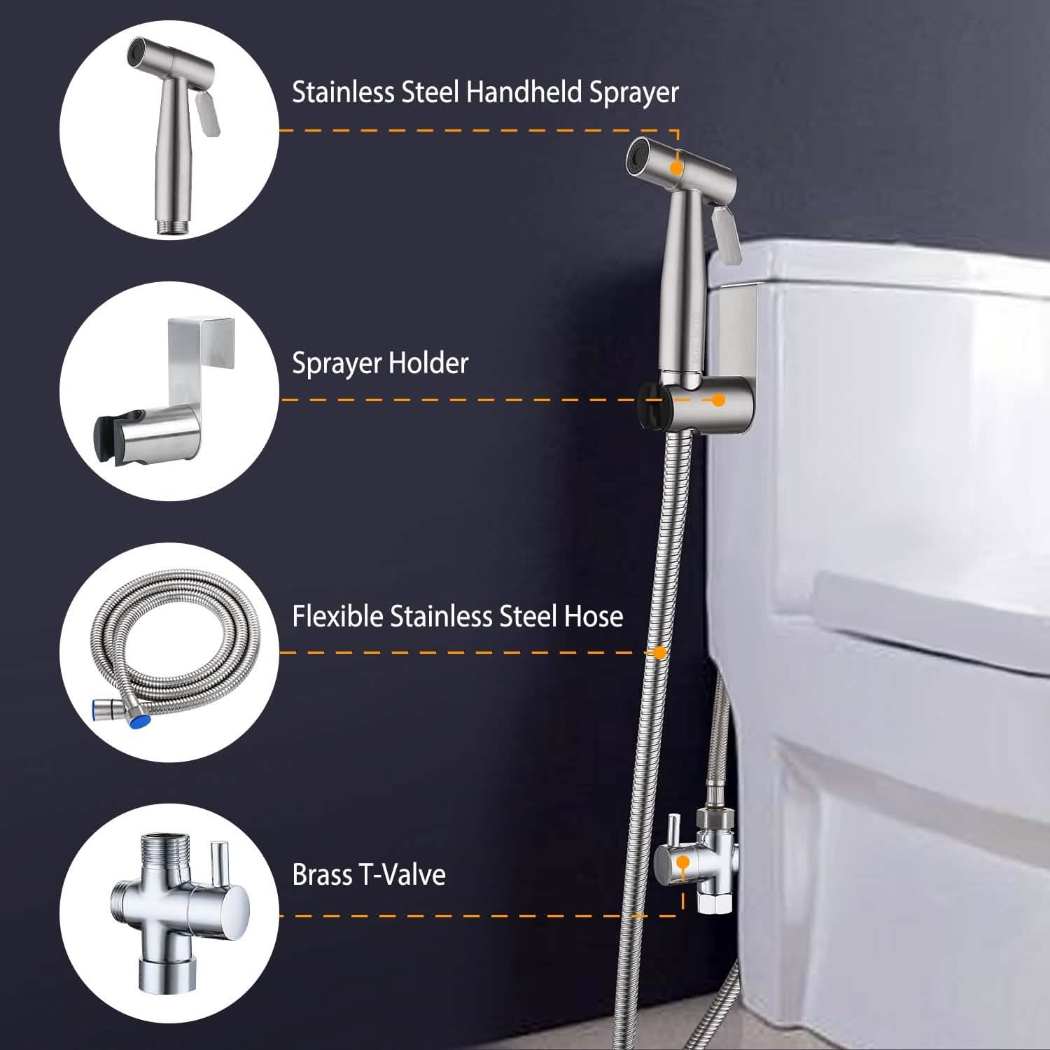 Handheld Bidet Sprayer Stainless Steel
