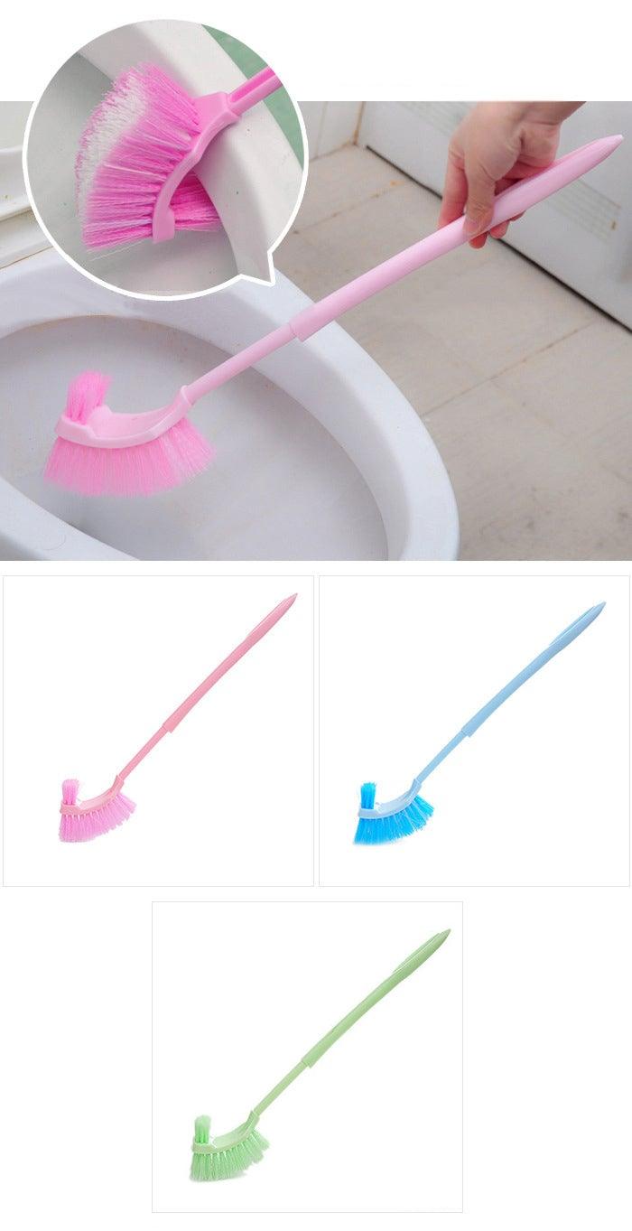 Handheld Toilet Cleaning Brush Household Toilet Cleaning Toilet Stain Powerful Stain Removal Brush Bathroom Accessories  Cleaning Tools For Bathroom Shower Sliding Door Tracks Kitchen Edge Corner Window Cleaning Brush