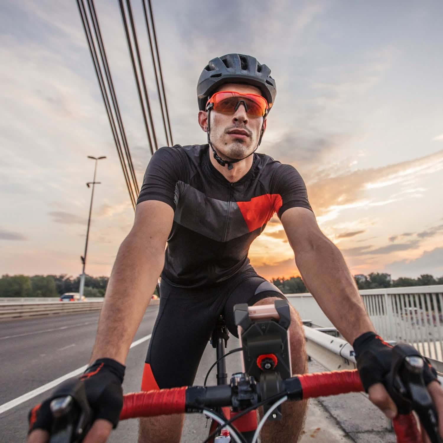 Handlebar Mirror Mobile Phone Holder