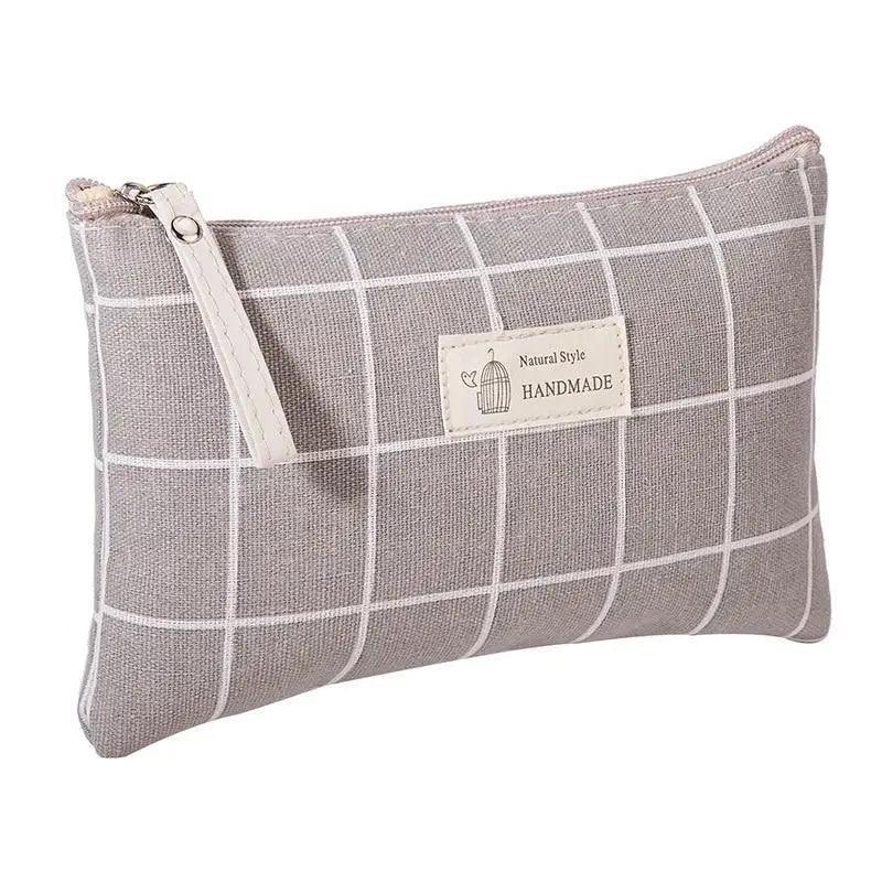 Handmade Retro Pencil Case Large Capacity Stationary Case Cool Stylish Printed Pouch For Office