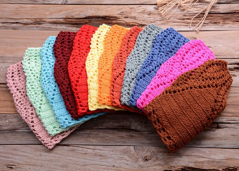 Handmade Vintage Crochet Bikinis Knitted Cotton Swimwear Women's Crochet Swimsuit Two Pieces Bathing Suits Bikini Swimsuit Top Bottom Bandage Modern Women Beachwear For Summer