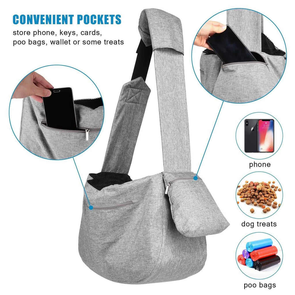 Hands-Free Adjustable Strap Pet Sling Carrier