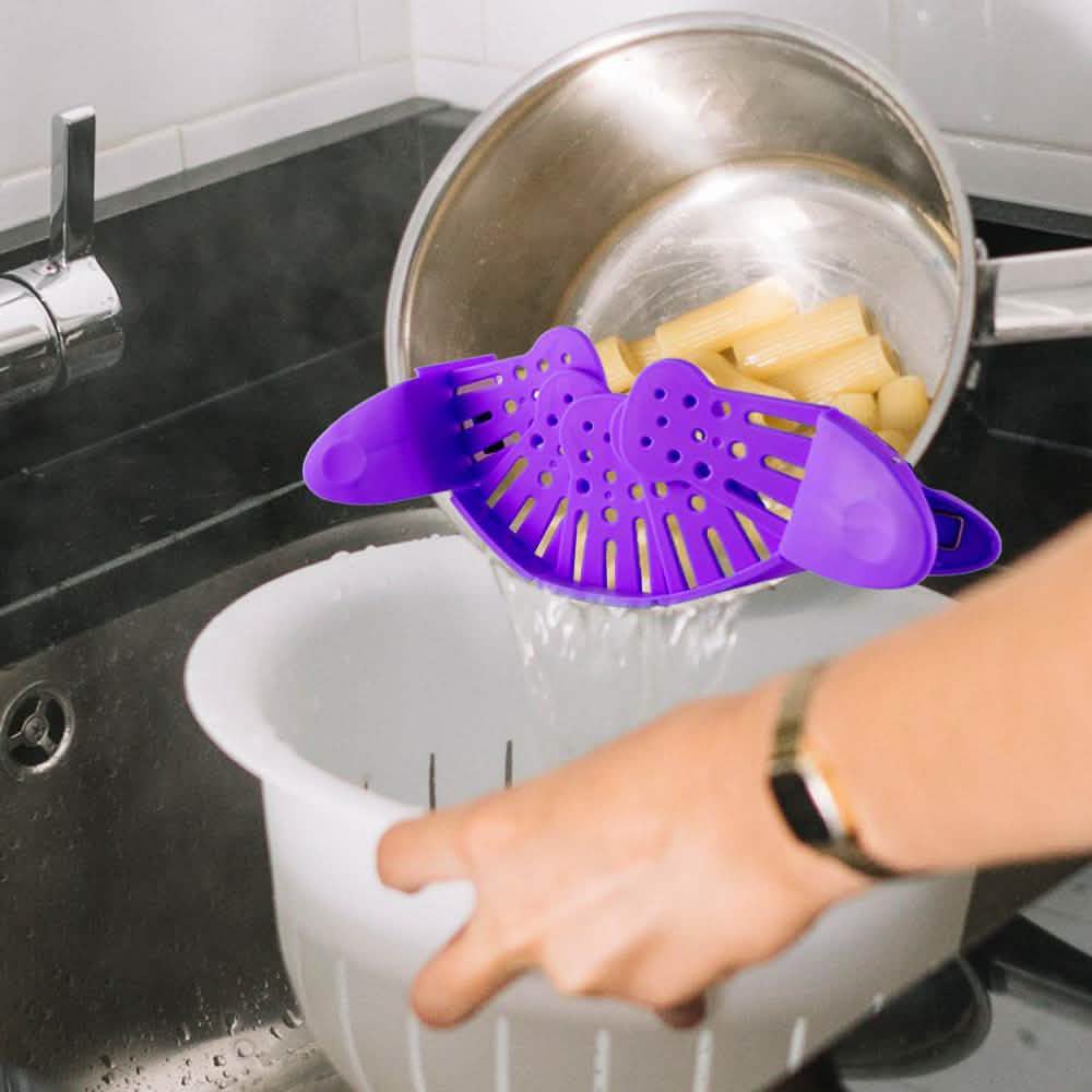 Hands-Free Easy Clip On Strainer