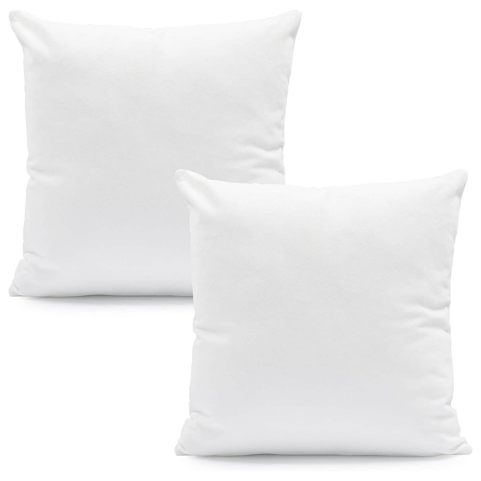Hannah Linen Hypoallergenic Throw Pillows - White