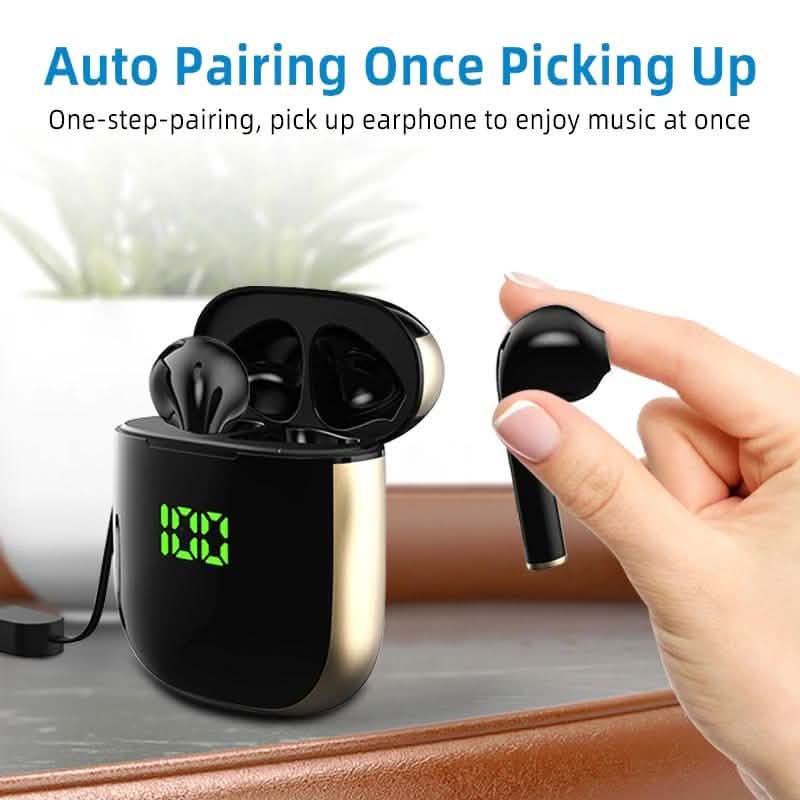 Hantoper Bluetooth Earphones TWS 5.0 Wireless Earbuds