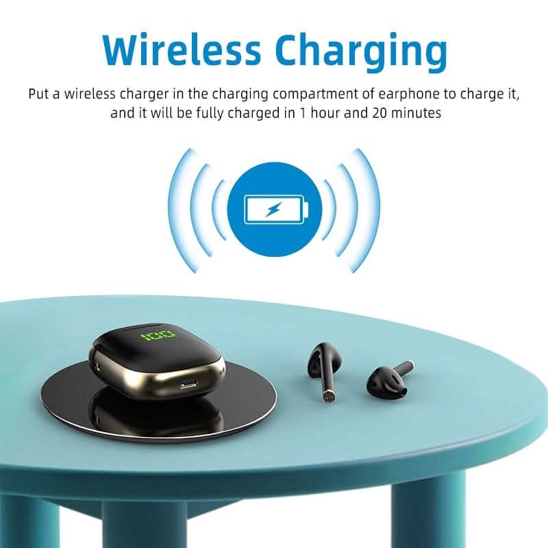 Hantoper Bluetooth Earphones TWS 5.0 Wireless Earbuds