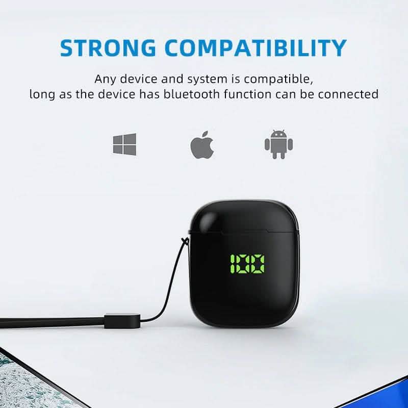 Hantoper Bluetooth Earphones TWS 5.0 Wireless Earbuds