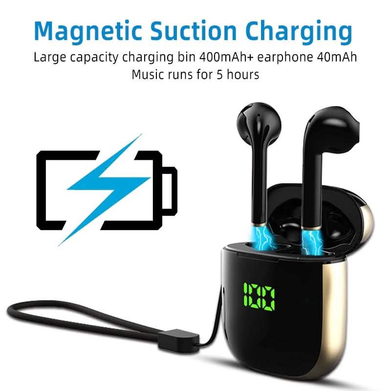 Hantoper Bluetooth Earphones TWS 5.0 Wireless Earbuds