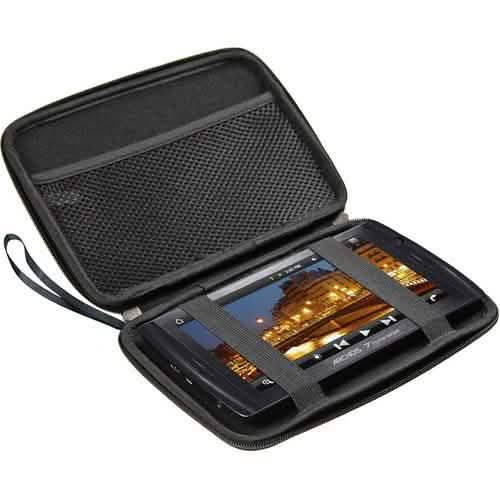 Hard Shell EVA 10" Case for Tablets and GPS, Zipper Closure and Mesh Storage