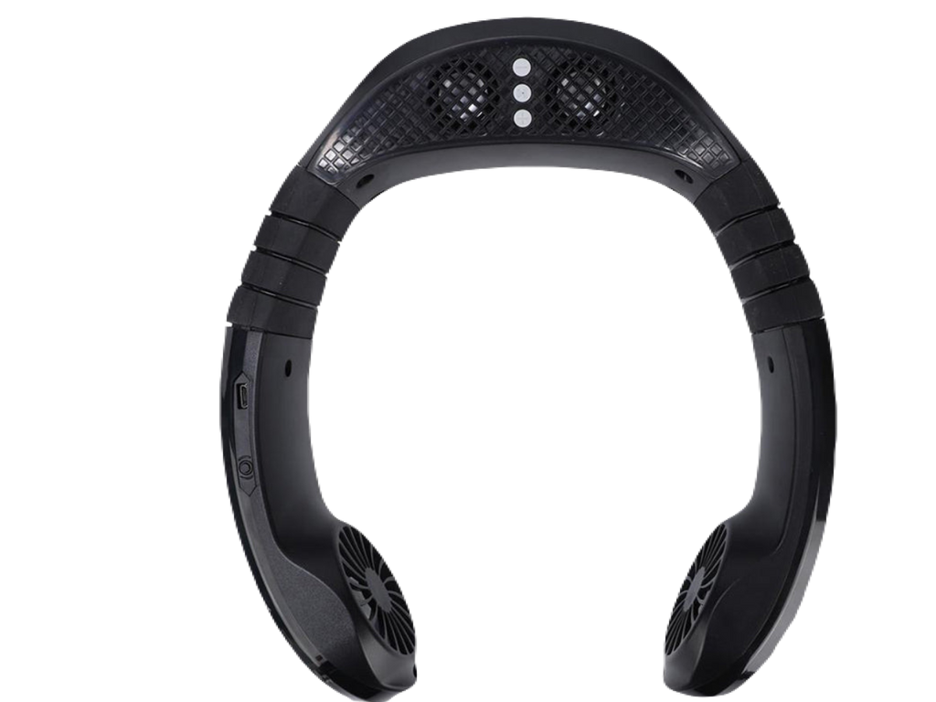 Portable sports phone Bluetooth music neck fan