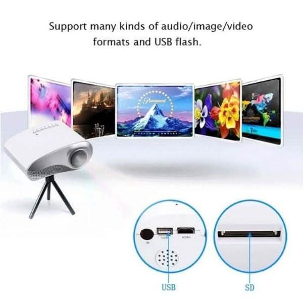 HD LED Projector Mini 3D Home Theater Cinema