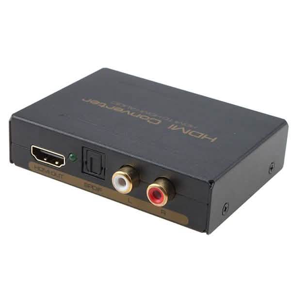 HDMI to HDMI + SPDIF + RCA L / R Audio Extractor - Converter