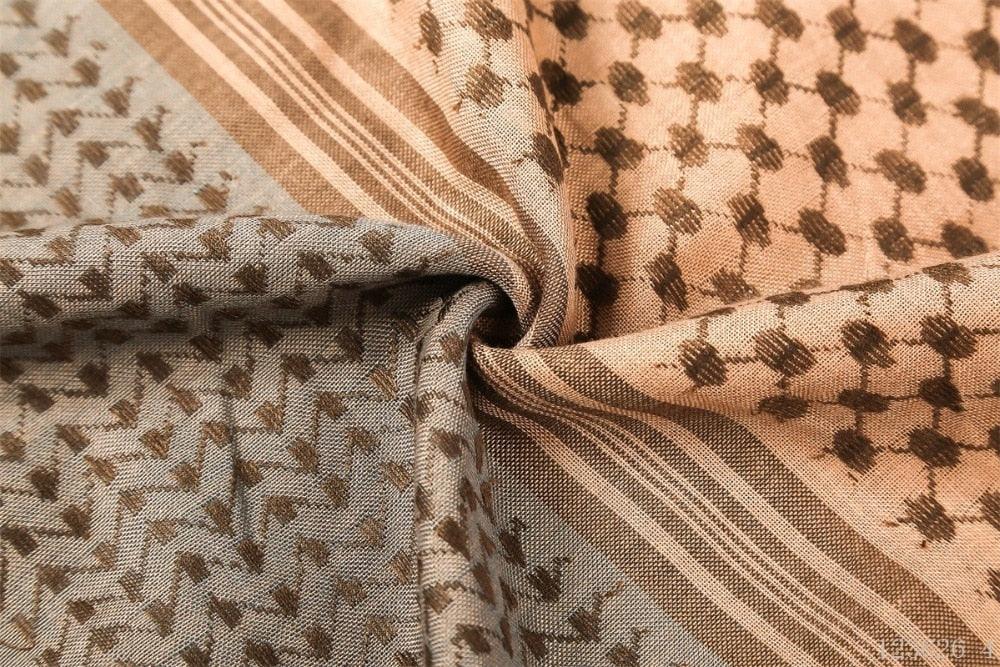 Headscarf Hijab Man Arabic Cotton Hijab Burqa Palestine Keffiyeh Scarf Arabian Islamic Clothing Men Muslim Hijab Wrap Pattern of Arab Shemagh Keffiyeh Men Arab Kufiyah Keffiyeh Arabic Muslim Head Wrap Men Scarf Shawl