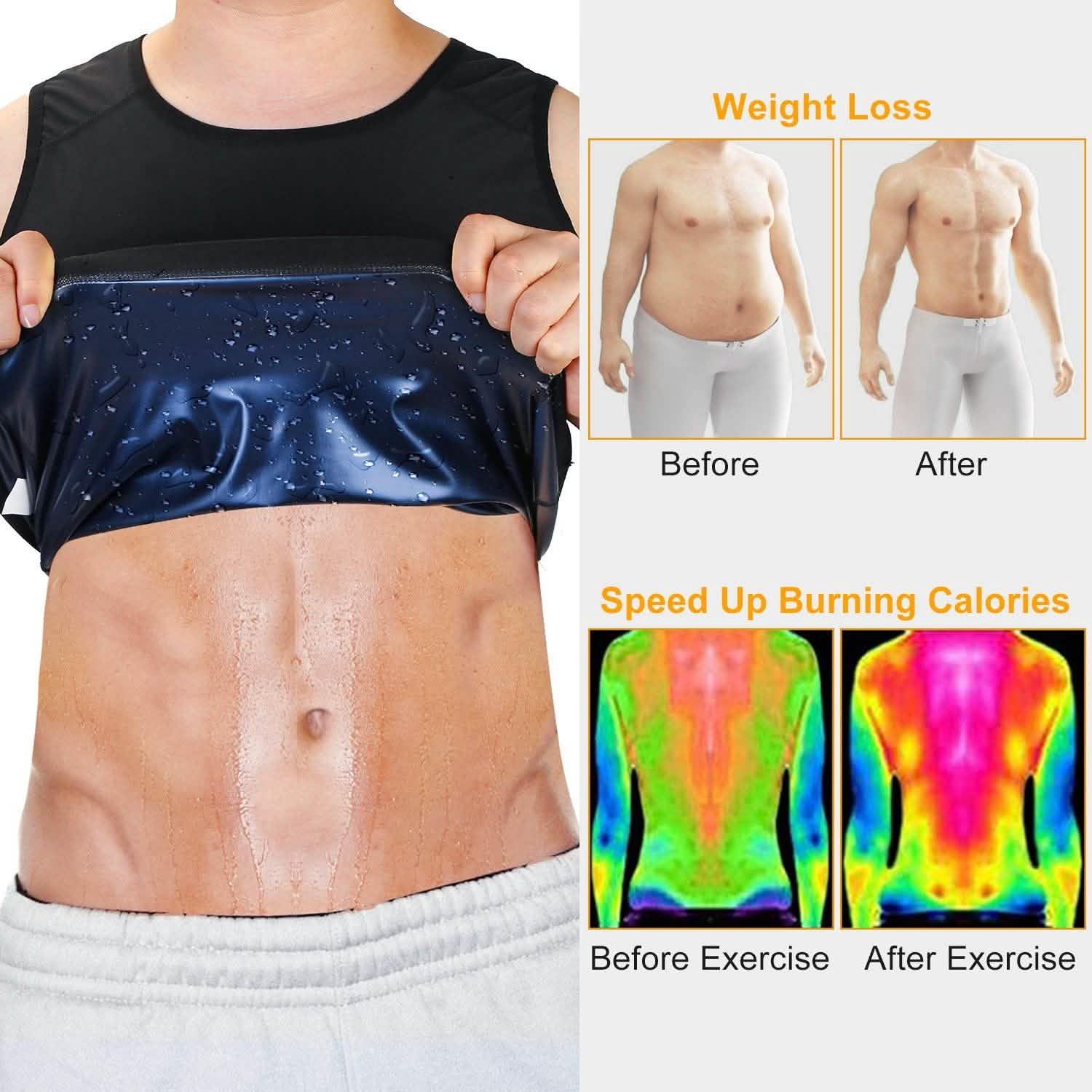 Heat Trapping Pullover Sweat Gym Vest