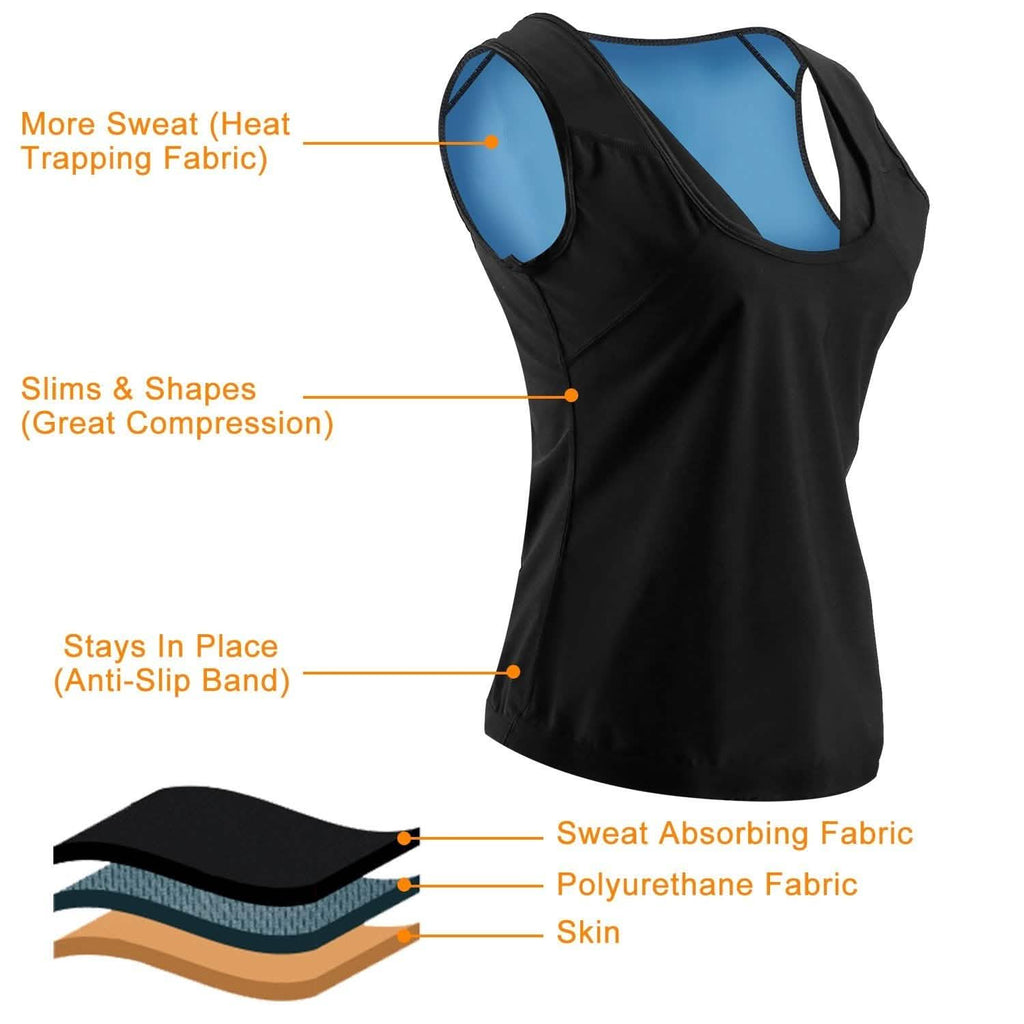 Heat Trapping Pullover Sweat Gym Vest